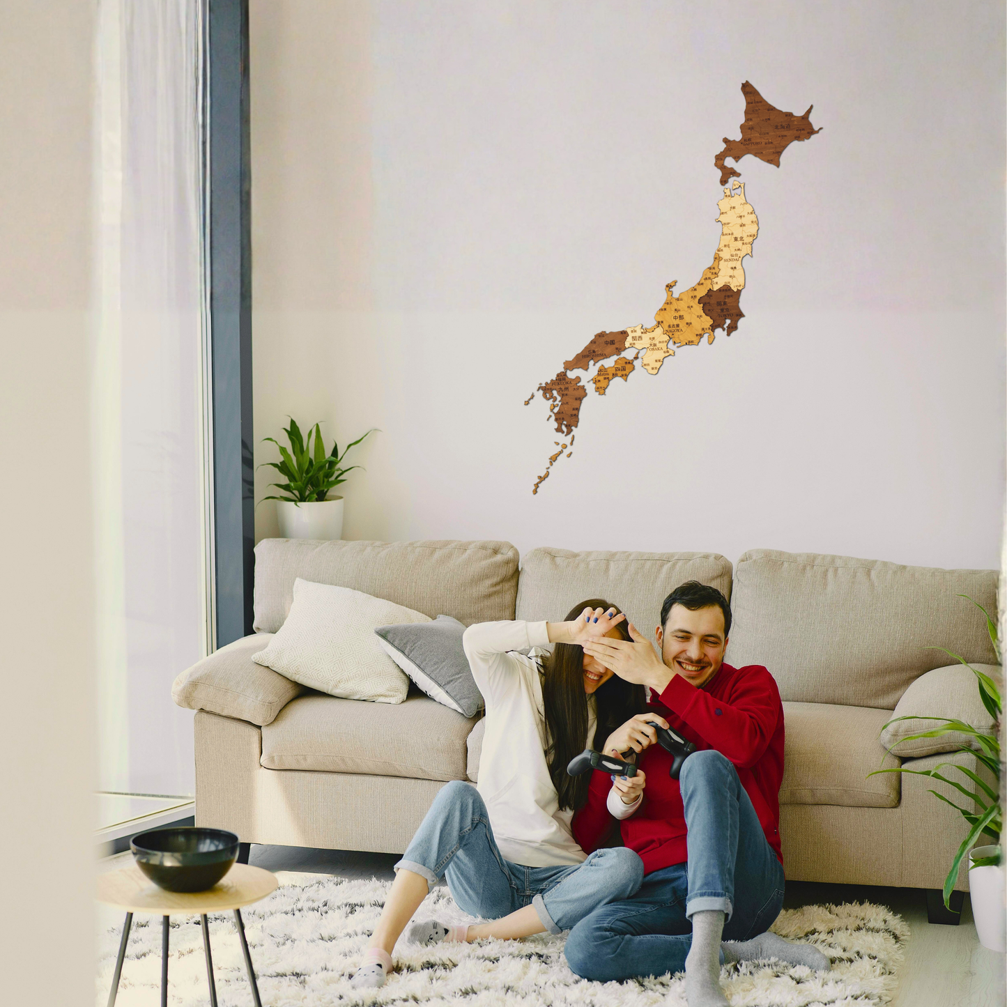 🇯🇵 Japan 3D Wooden Map