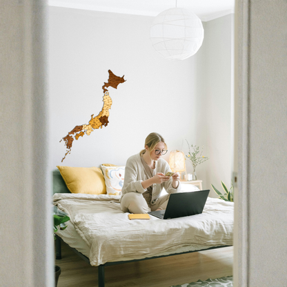 🇯🇵 Japan 3D Wooden Map